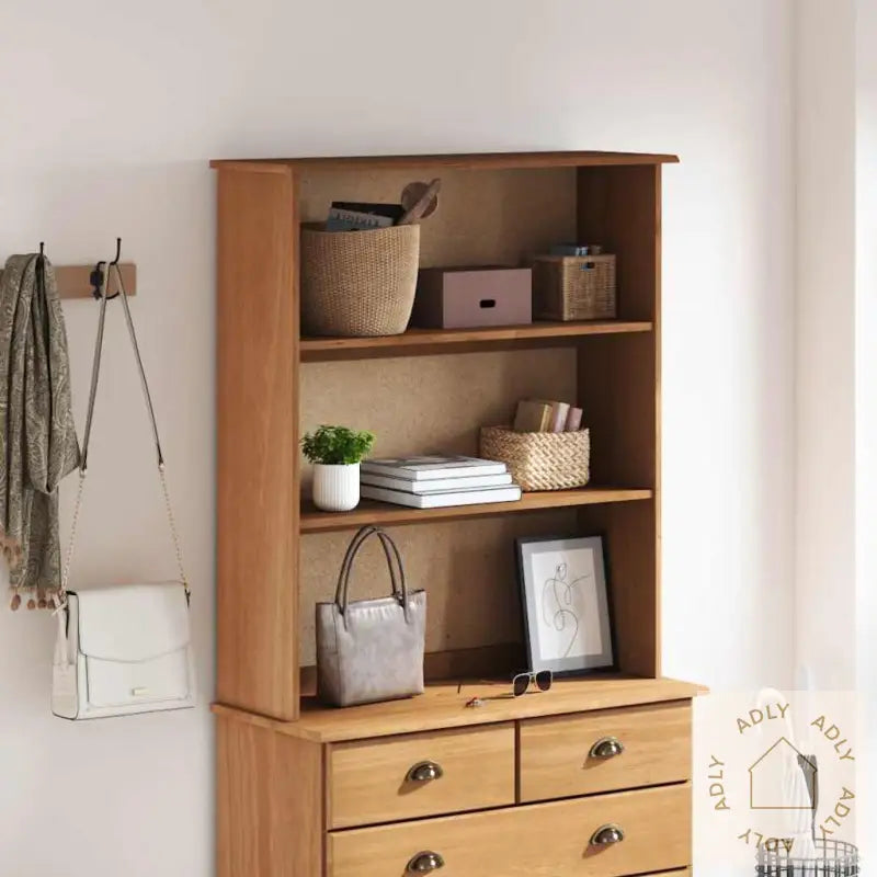 Hutch 'Askim'91X30X104 Cm Solid Wood Pine