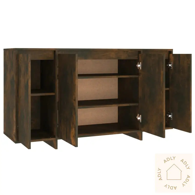 Skjenk Røkt Eik 135X41X75 Cm Konstruert Tre