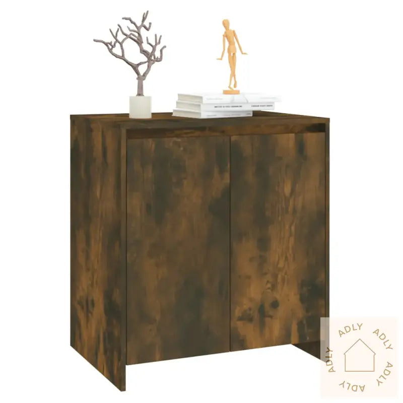 Skjenk Røkt Eik 70X41X75 Cm Konstruert Tre