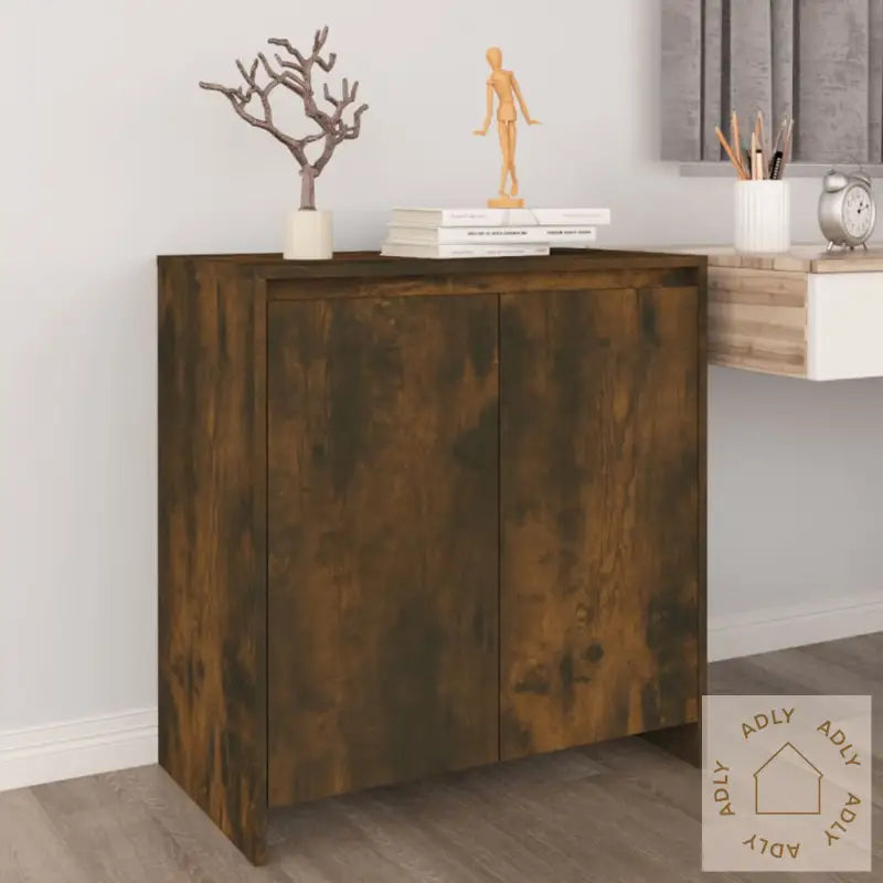 Skjenk Røkt Eik 70X41X75 Cm Konstruert Tre