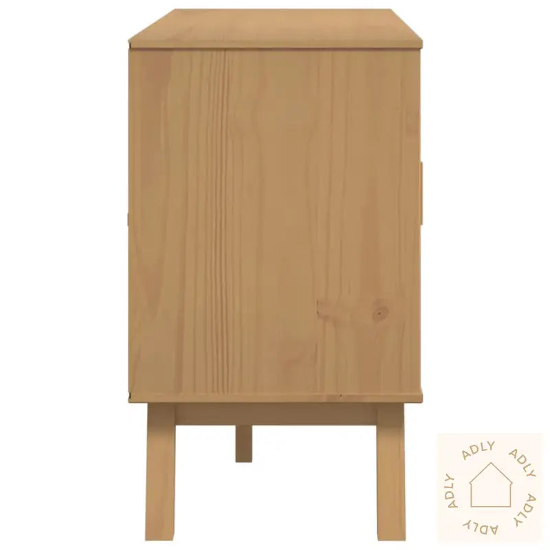 Skjenk Olden Grå Og Brun 114X43X73,5 Cm Heltre Furu