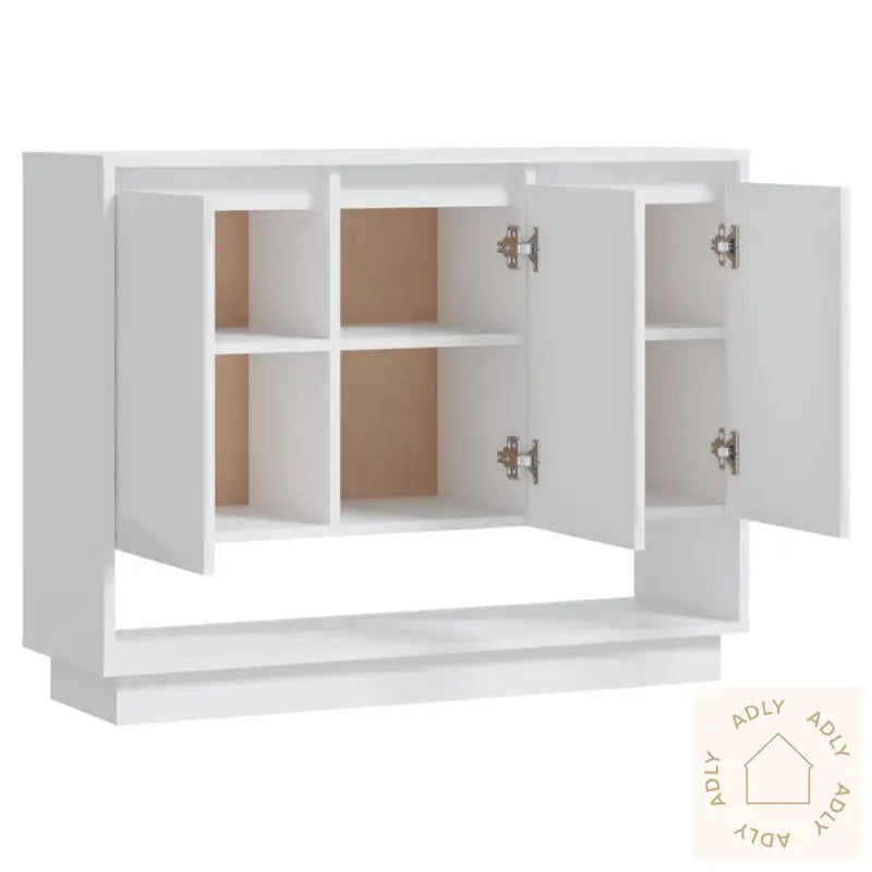 Skjenk Hvit 97X31X75 Cm Konstruert Tre
