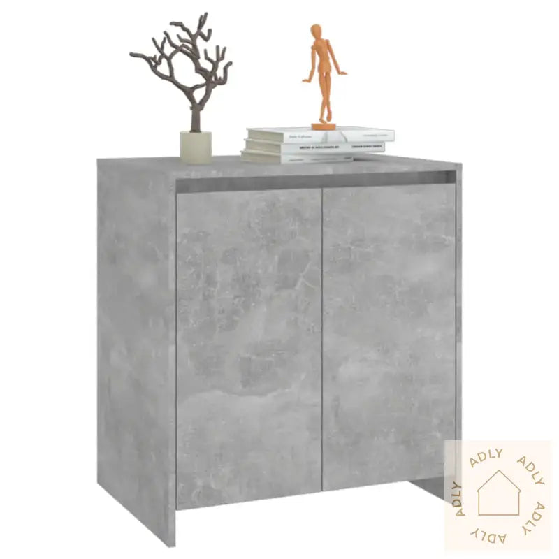 Skjenk Betonggrå 70X41X75 Cm Konstruert Tre