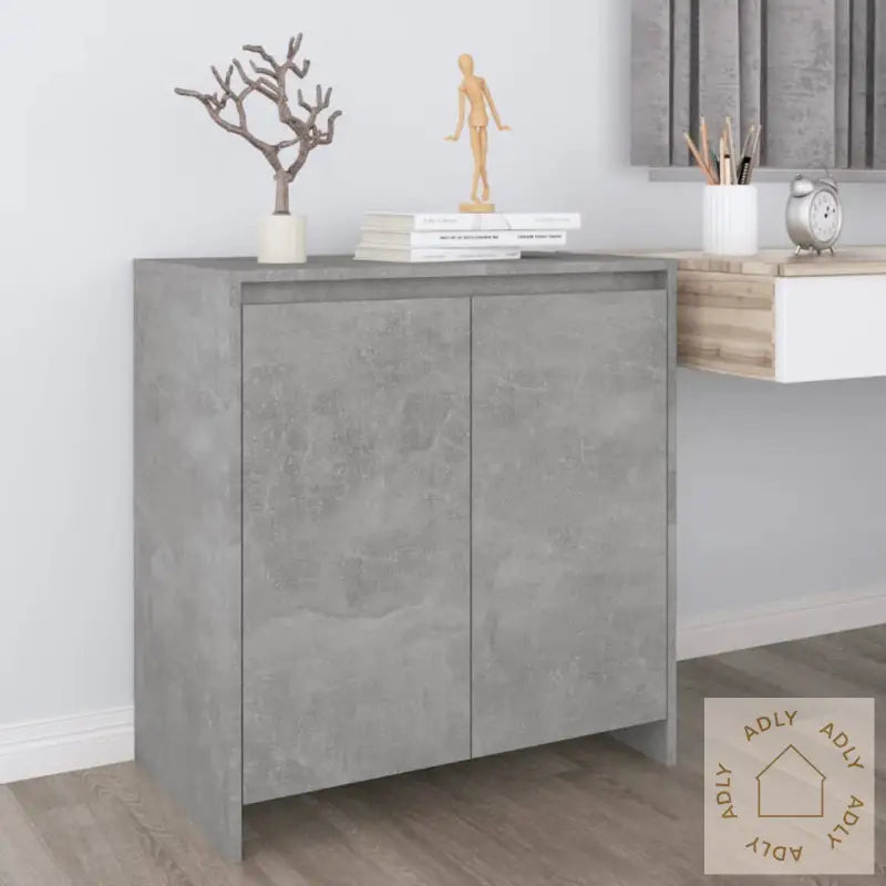 Skjenk Betonggrå 70X41X75 Cm Konstruert Tre
