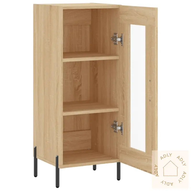 Skjenk Sonoma Eik 34,5X34X90 Cm Konstruert Tre
