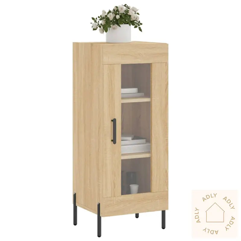 Skjenk Sonoma Eik 34,5X34X90 Cm Konstruert Tre
