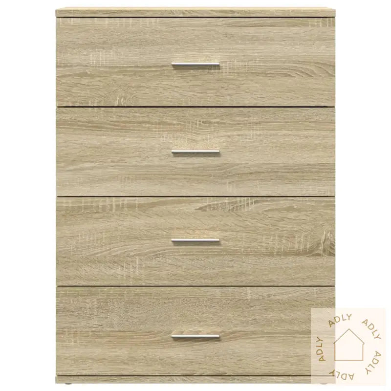 Skjenk Sonoma Eik 60X39X80 Cm Konstruert Tre