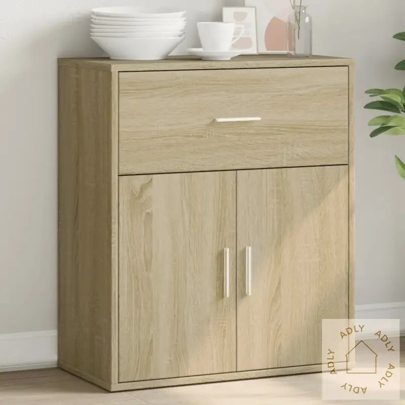 Skjenk Sonoma Eik 60X31X70 Cm Konstruert Tre