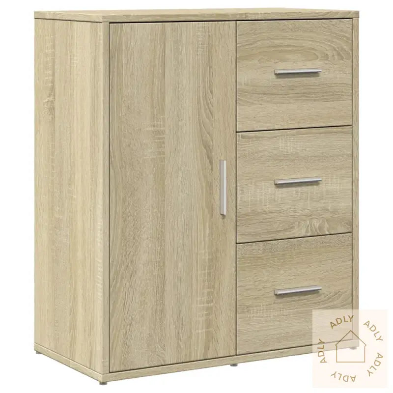 Skjenk Sonoma Eik 60X31X70 Cm Konstruert Tre