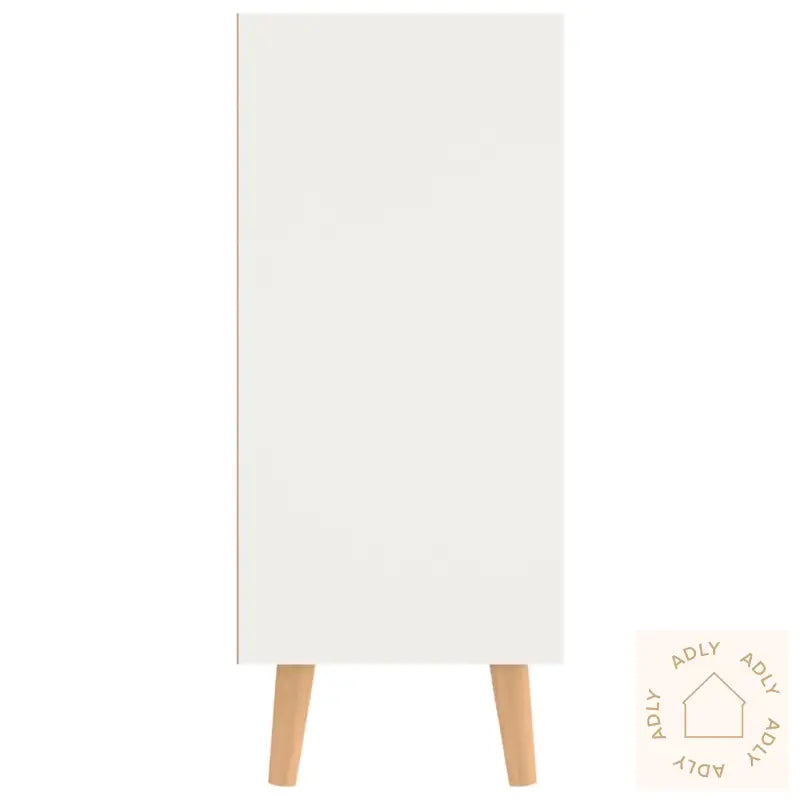 Skjenk Hvit Og Sonoma Eik 90X30X72 Cm Konstruert Tre