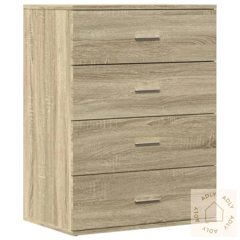 Skjenk Sonoma Eik 60X39X80 Cm Konstruert Tre