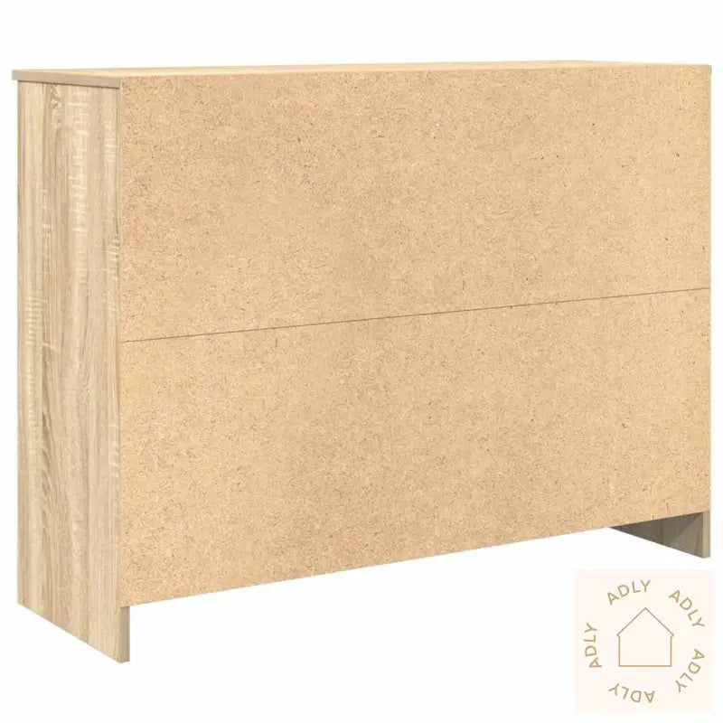 Skjenk Med Skuff Sonoma Eik 101X35X76 Cm Konstruert Tre