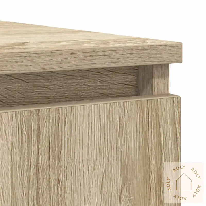 Skjenk Med Skuffer Sonoma Eik 100,5X35X98,5 Cm Konstruert Tre