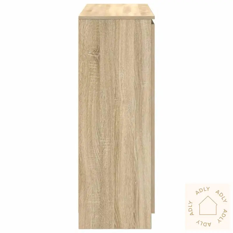 Skjenk Med Skuffer Sonoma Eik 100,5X35X98,5 Cm Konstruert Tre