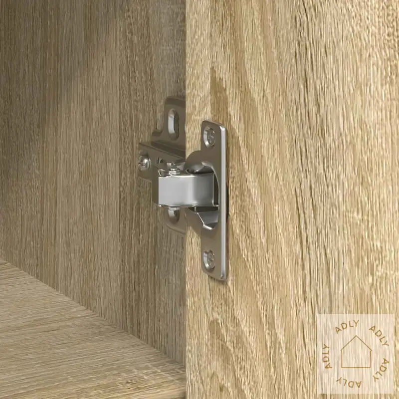 Skjenk Med Skuff Sonoma Eik 101X35X76 Cm Konstruert Tre