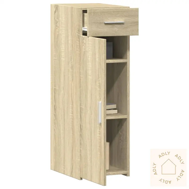 Skjenk Sonoma Eik 30X42,5X93 Cm Konstruert Tre