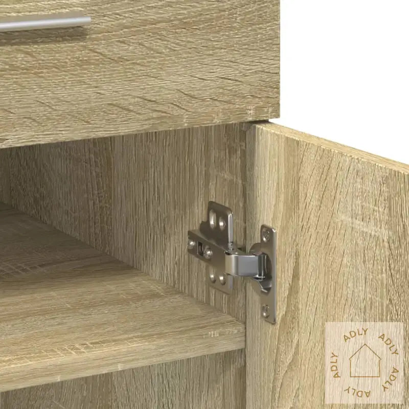 Skjenk Sonoma Eik 80X42,5X93 Cm Konstruert Tre