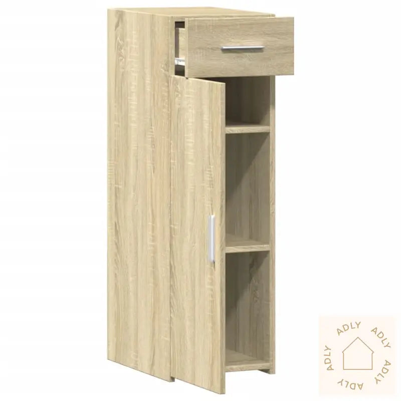 Skjenk Sonoma Eik 30X42,5X93 Cm Konstruert Tre