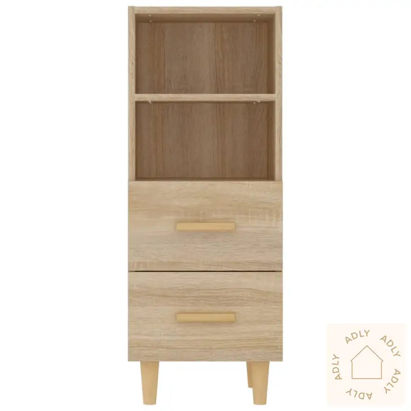 Skjenk Sonoma Eik 34,5X34X90 Cm Konstruert Tre