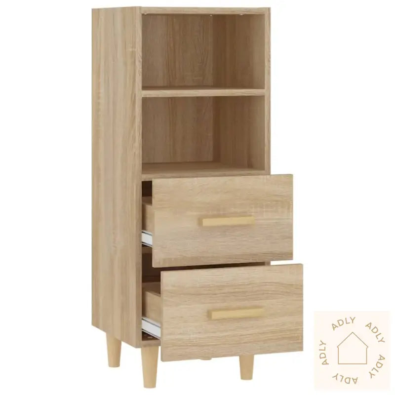 Skjenk Sonoma Eik 34,5X34X90 Cm Konstruert Tre