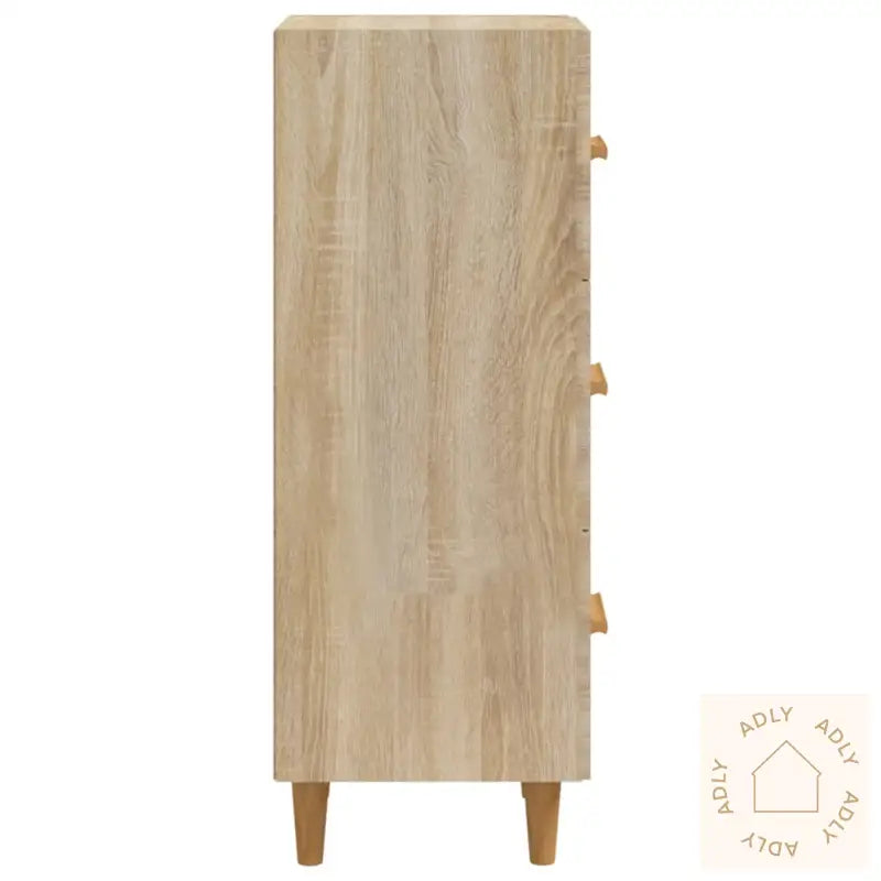 Skjenk Sonoma Eik 34,5X34X90 Cm Konstruert Tre