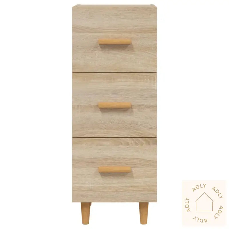 Skjenk Sonoma Eik 34,5X34X90 Cm Konstruert Tre