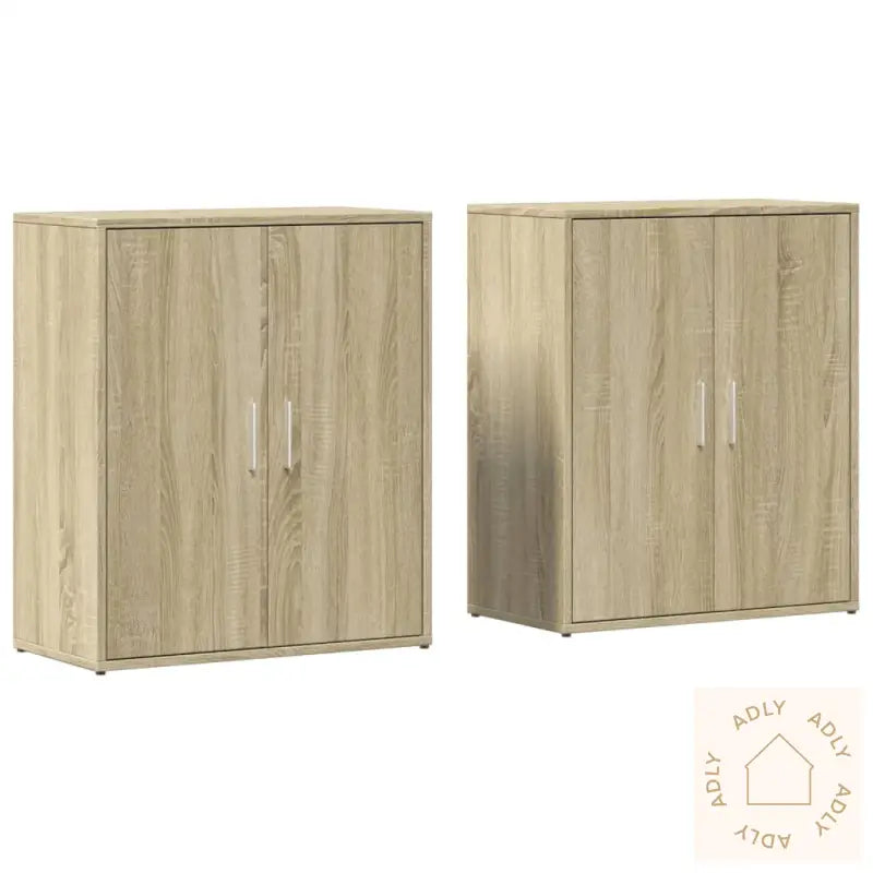 Skjenker 2 Sonoma Eik 60X31X70 Cm Konstruert Tre