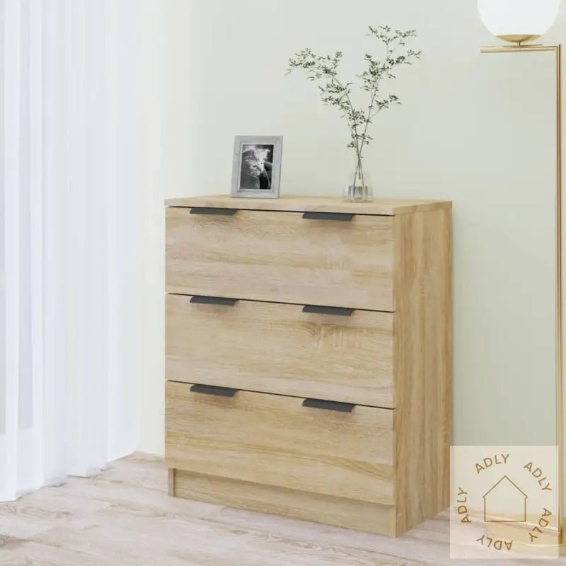 Skjenk Sonoma Eik 60X30X70 Cm Konstruert Tre
