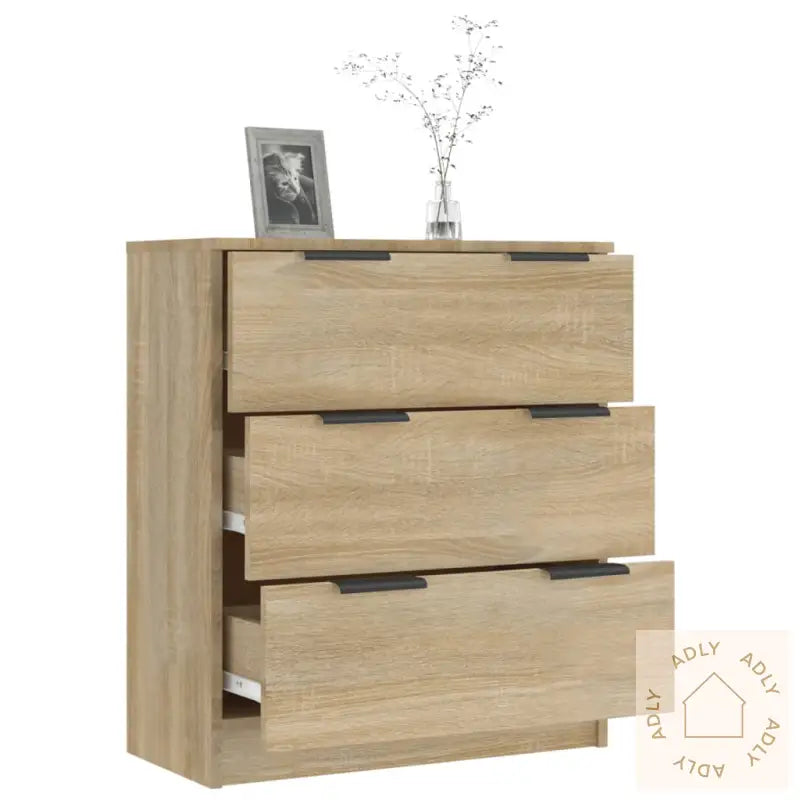 Skjenk Sonoma Eik 60X30X70 Cm Konstruert Tre