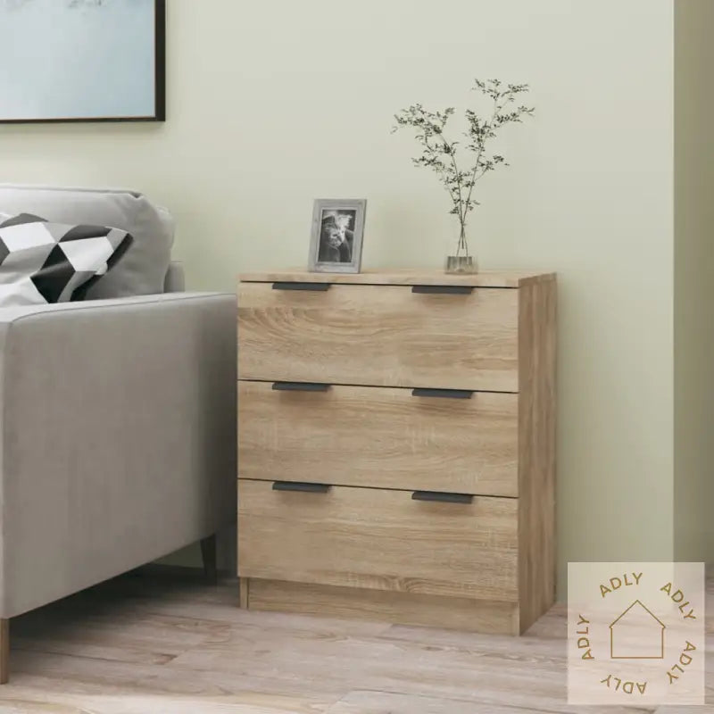Skjenk Sonoma Eik 60X30X70 Cm Konstruert Tre