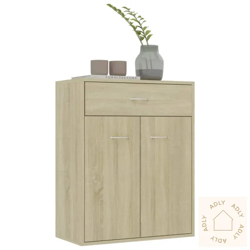 Skjenk Sonoma Eik 60X30X75 Cm Konstruert Tre