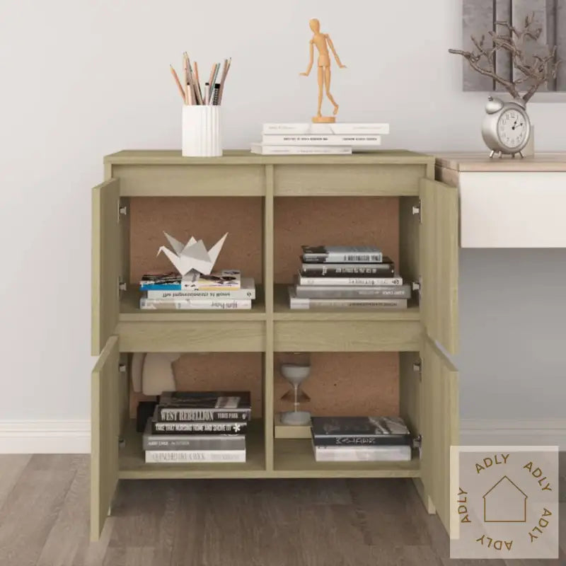 Skjenk Sonoma Eik 70X41X75 Cm Konstruert Tre