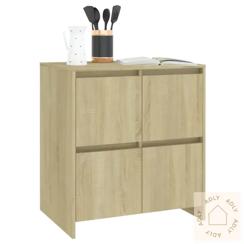 Skjenk Sonoma Eik 70X41X75 Cm Konstruert Tre