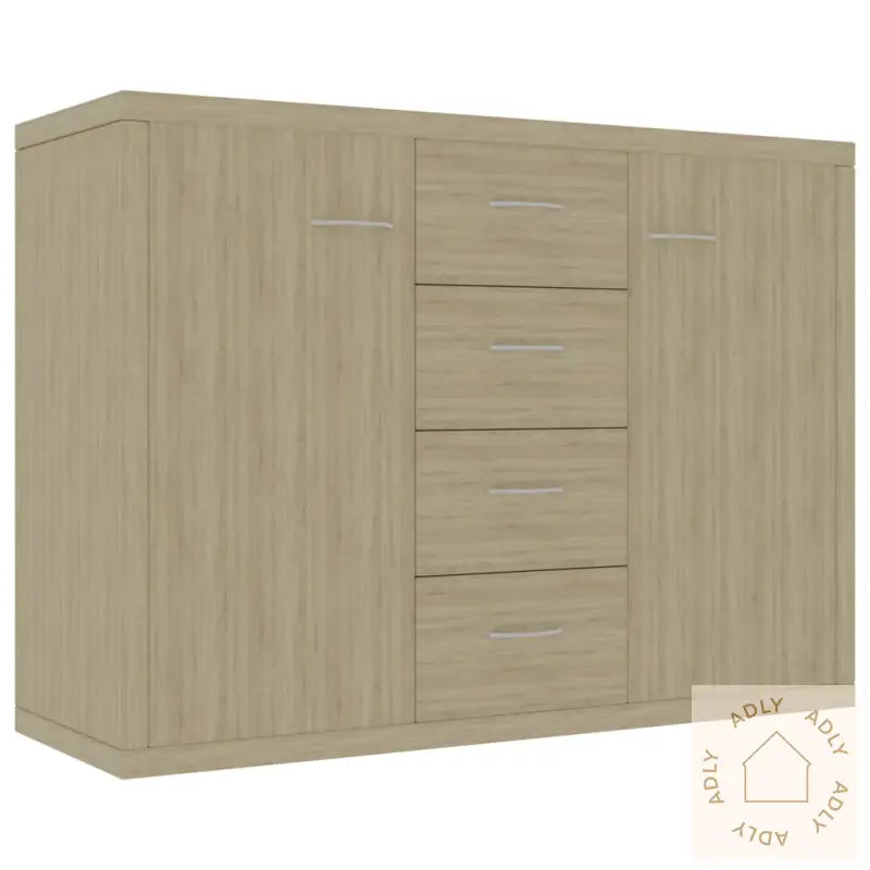 Skjenk Sonoma Eik 88X30X65 Cm Konstruert Tre