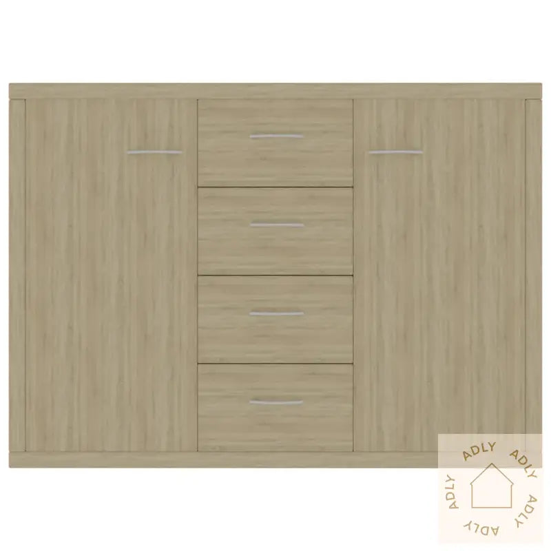 Skjenk Sonoma Eik 88X30X65 Cm Konstruert Tre