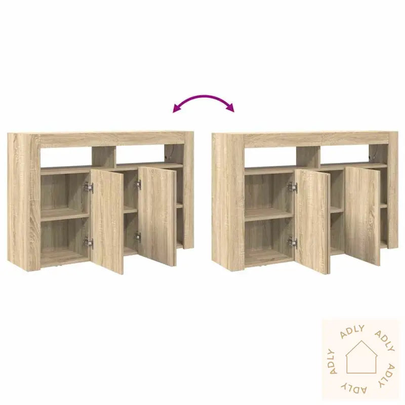 Skap Sonoma Eik Konstruert Tre 116 X 30 X 75 Cm Skap