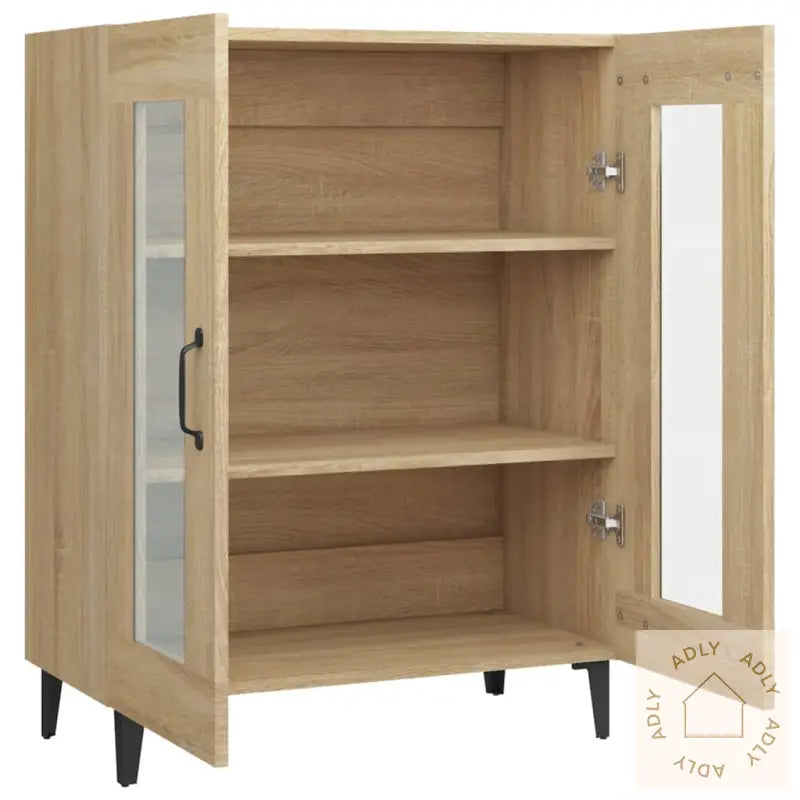 Skjenk Sonoma Eik 69,5X34X90 Cm Konstruert Tre