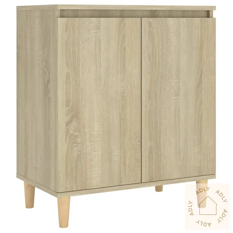Skjenk Med Ben I Heltre Sonoma Eik 60X35X70 Cm Konstruert Tre