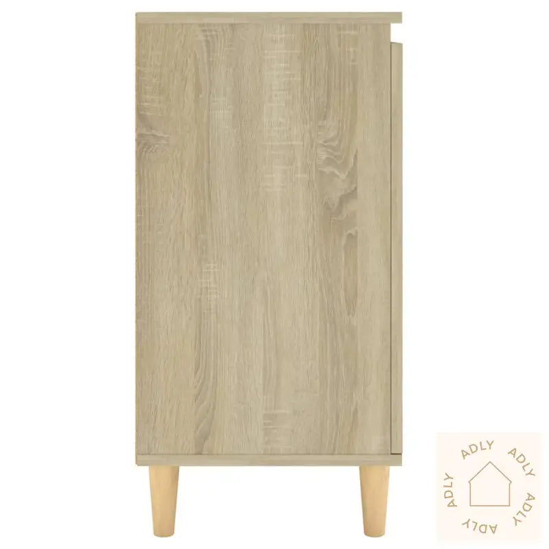 Skjenk Med Ben I Heltre Sonoma Eik 60X35X70 Cm Konstruert Tre