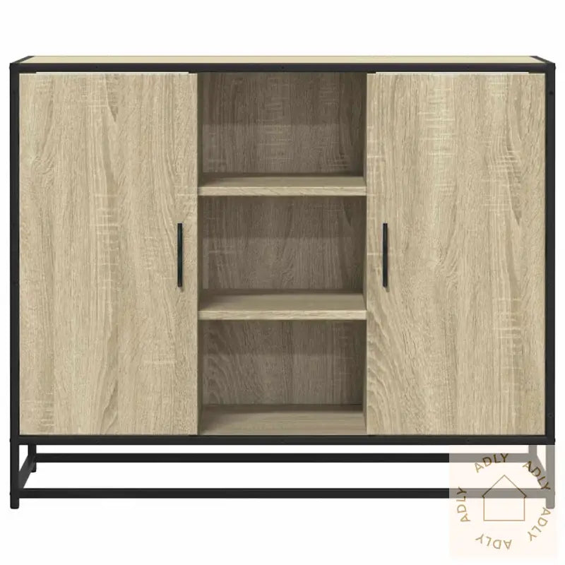 Skjenk Sonoma Eik 92X35X76 Cm Konstruert Tre
