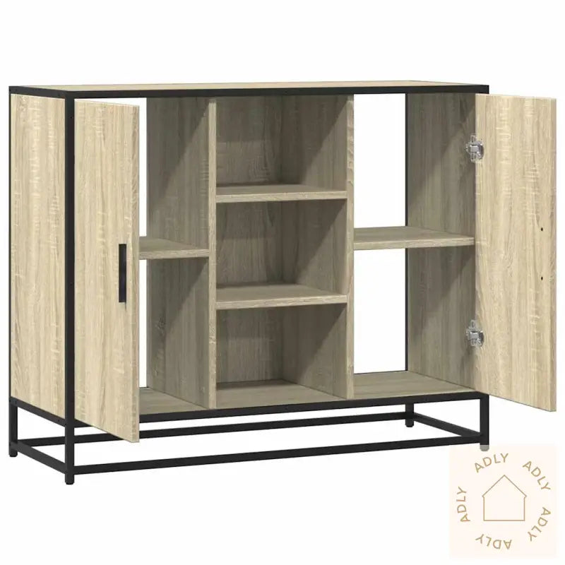 Skjenk Sonoma Eik 92X35X76 Cm Konstruert Tre