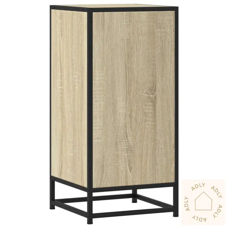 Skjenk Sonoma Eik 35,5X35X76 Cm Konstruert Tre Og Metall