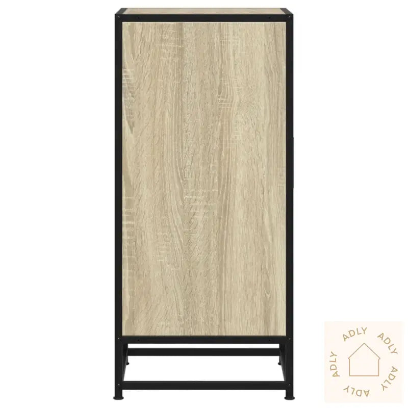 Skjenk Sonoma Eik 35,5X35X76 Cm Konstruert Tre Og Metall