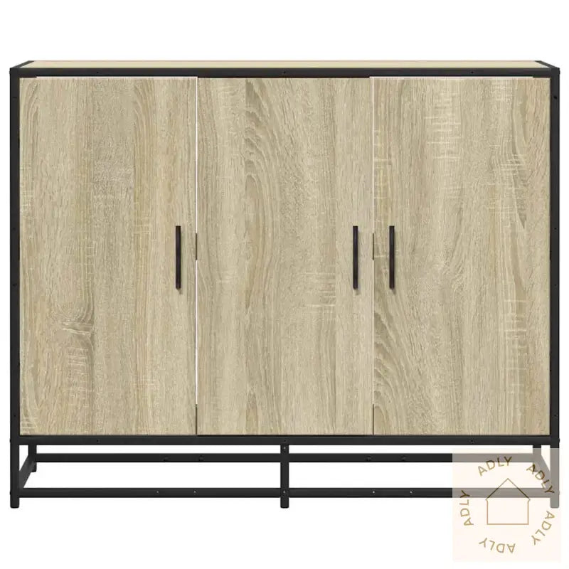 Skjenk Sonoma Eik 94X35X76 Cm Konstruert Tre