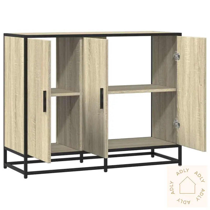 Skjenk Sonoma Eik 94X35X76 Cm Konstruert Tre