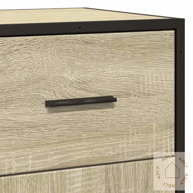 Skjenk Sonoma Eik 35,5X35X76 Cm Konstruert Tre Og Metall