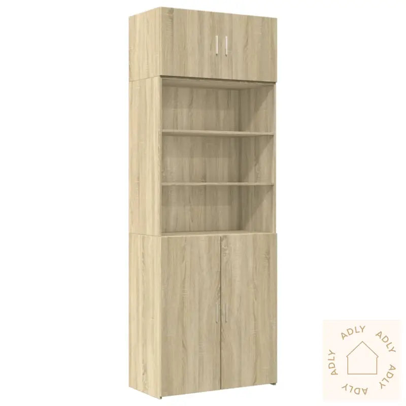Oppbevaringsskap Sonoma Eik 80X42,5X225 Cm Konstruert Tre