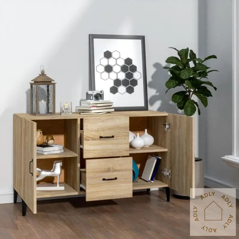 Skjenk Sonoma Eik 100X36X60 Cm Konstruert Tre