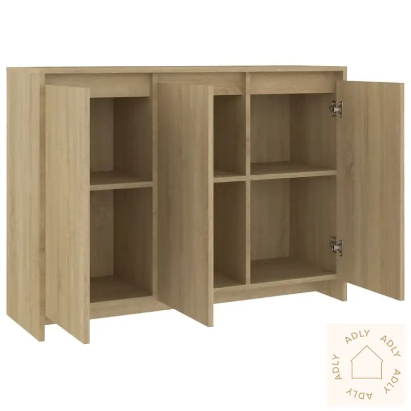 Skjenk Sonoma Eik 102X33X75 Cm Konstruert Tre