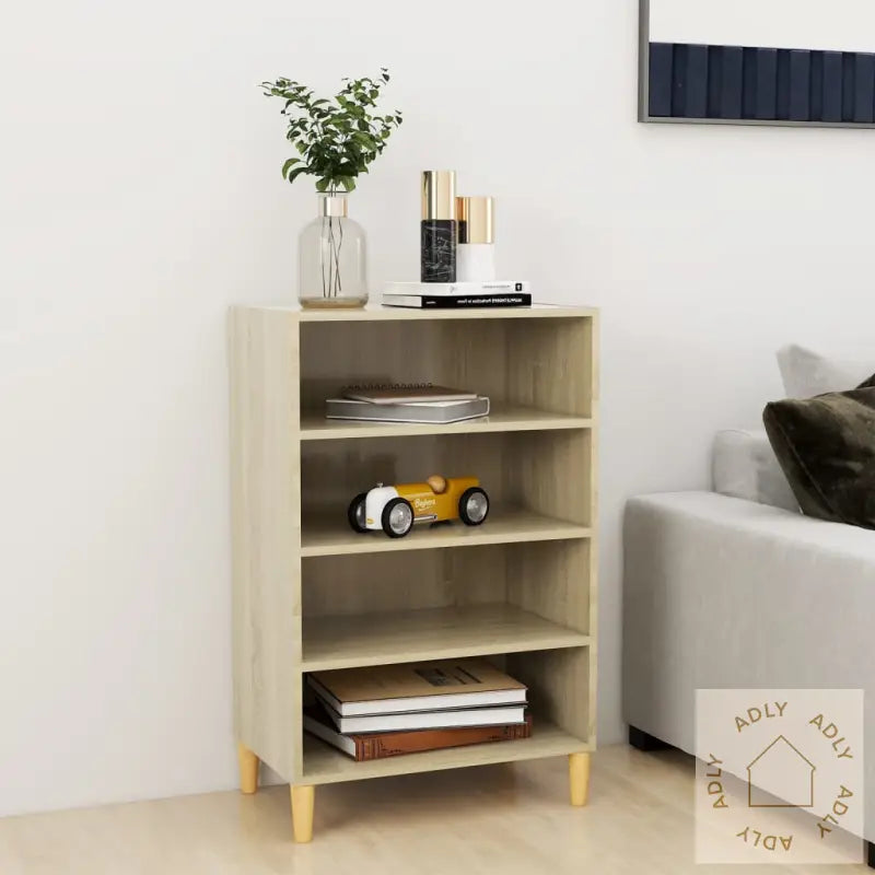 Skjenk Sonoma Eik 57X35X90 Cm Konstruert Tre